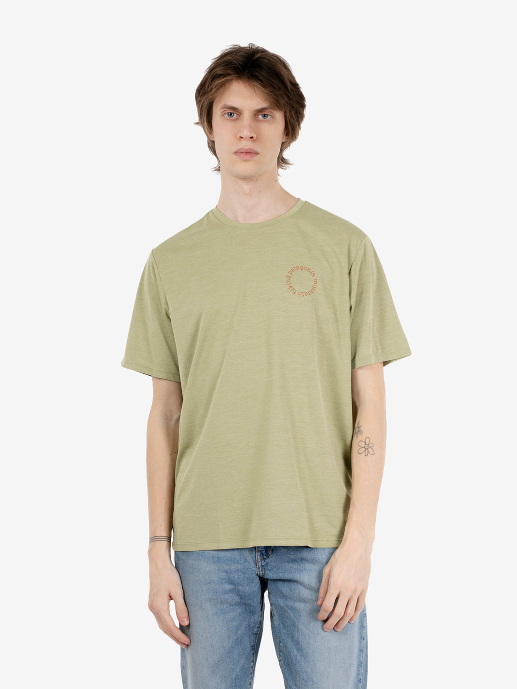 Capilene® Cool daily shirt spoke stencil gumtree green