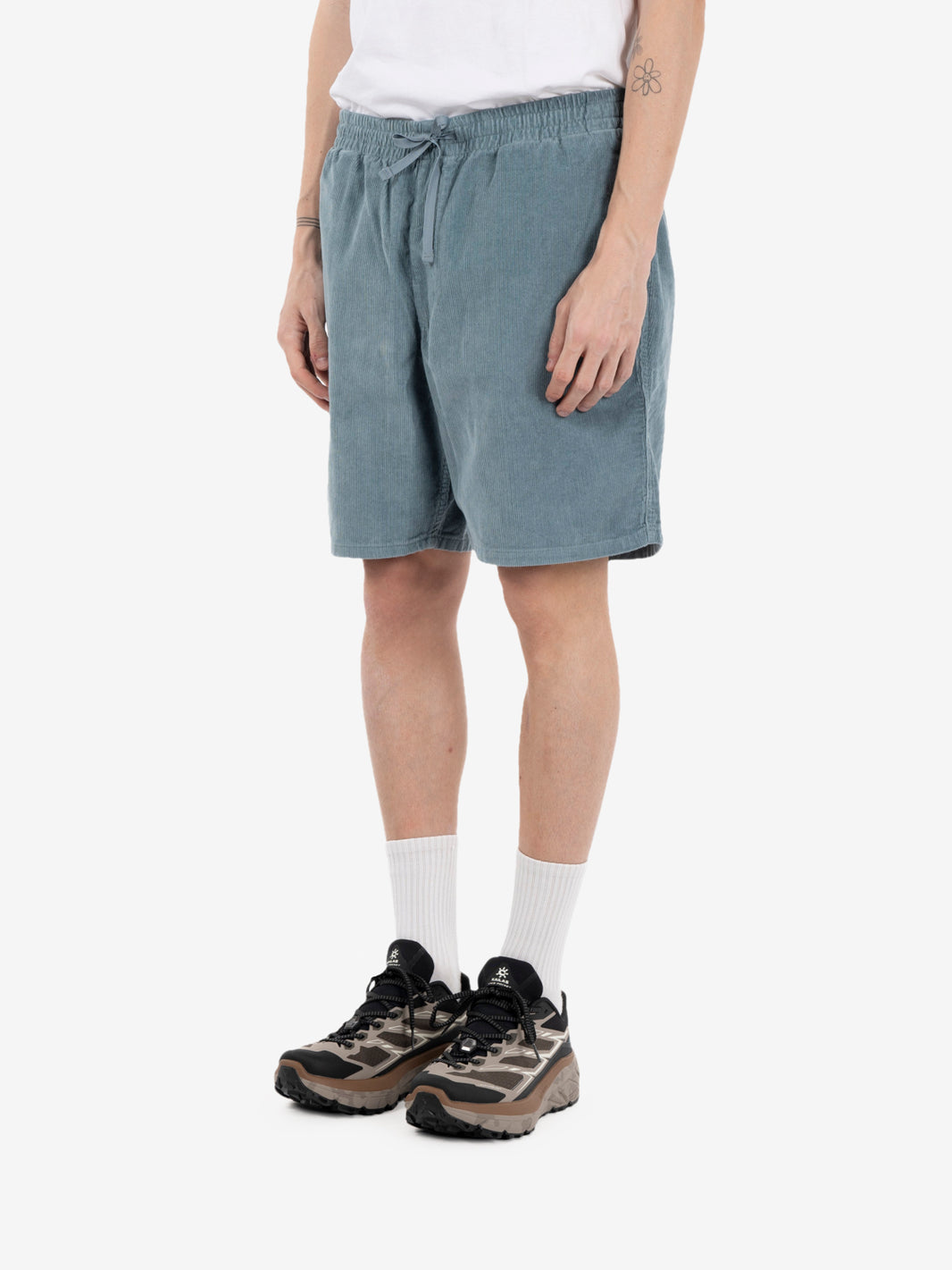 Corduroy Volley shorts blue sage