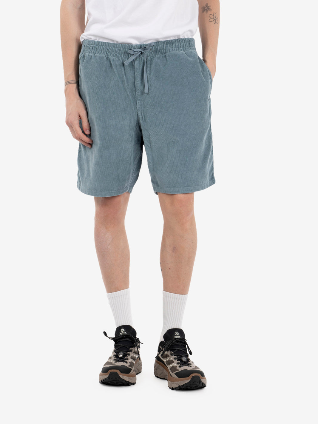 Corduroy Volley shorts blue sage