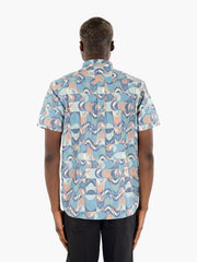 PATAGONIA - Go To Shirt swallowtail geo / still blue