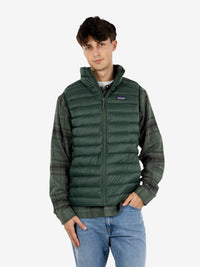 M Down sweater vest treeline green