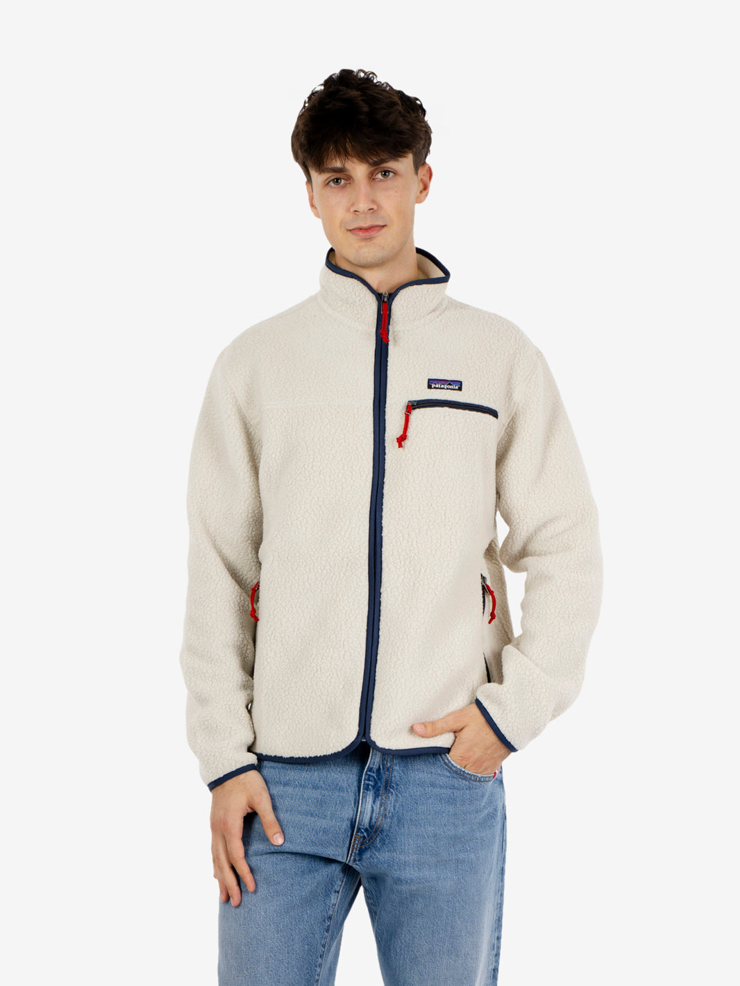 M Retro pile jacket pelican