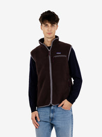 M Retro pile vest den brown