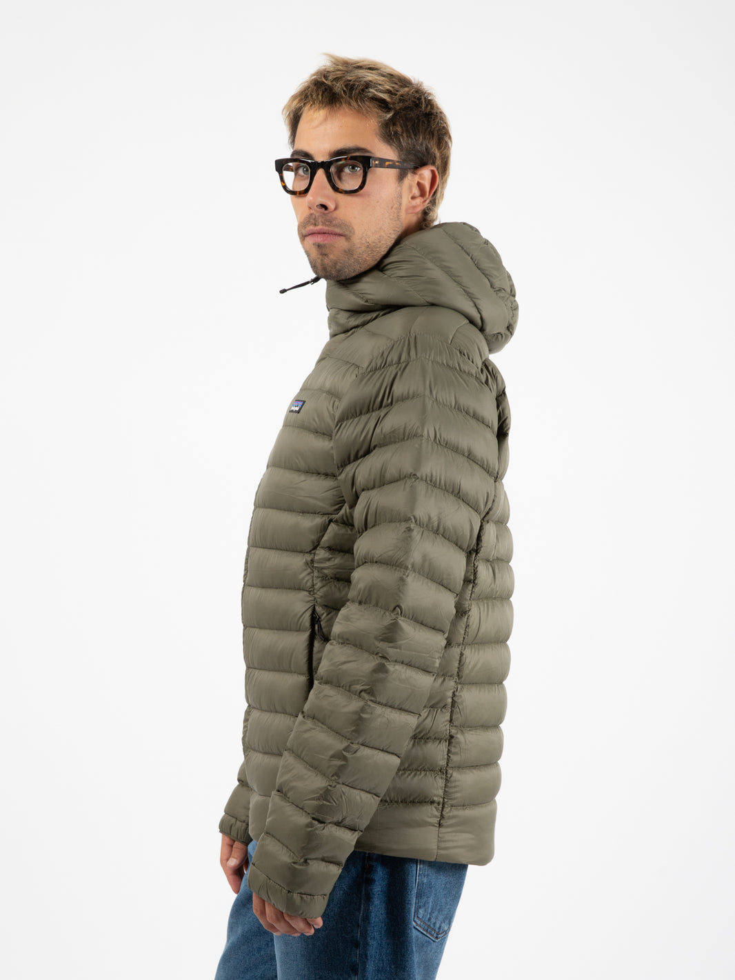 Men's Down Sweater Hoody basin green