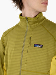 PATAGONIA - Men's R1 Fleece midlayer jacket graze green