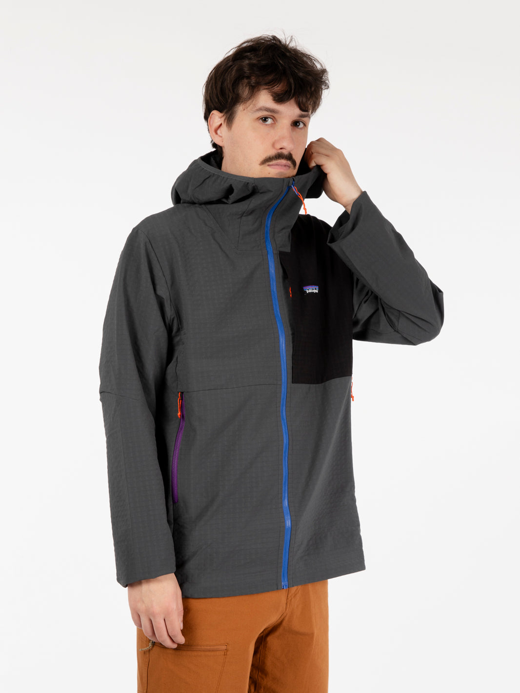 Men's R1 TechFace Hoody Grey / Black