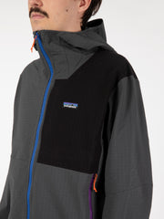 PATAGONIA - Men's R1 TechFace Hoody grigio / nero