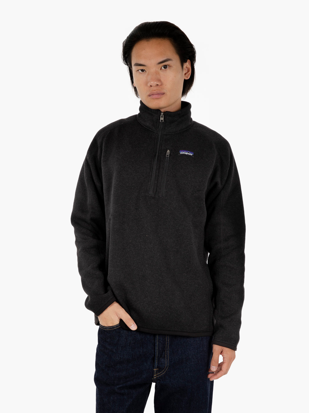 M'S Better Sweather 1/4 zip black