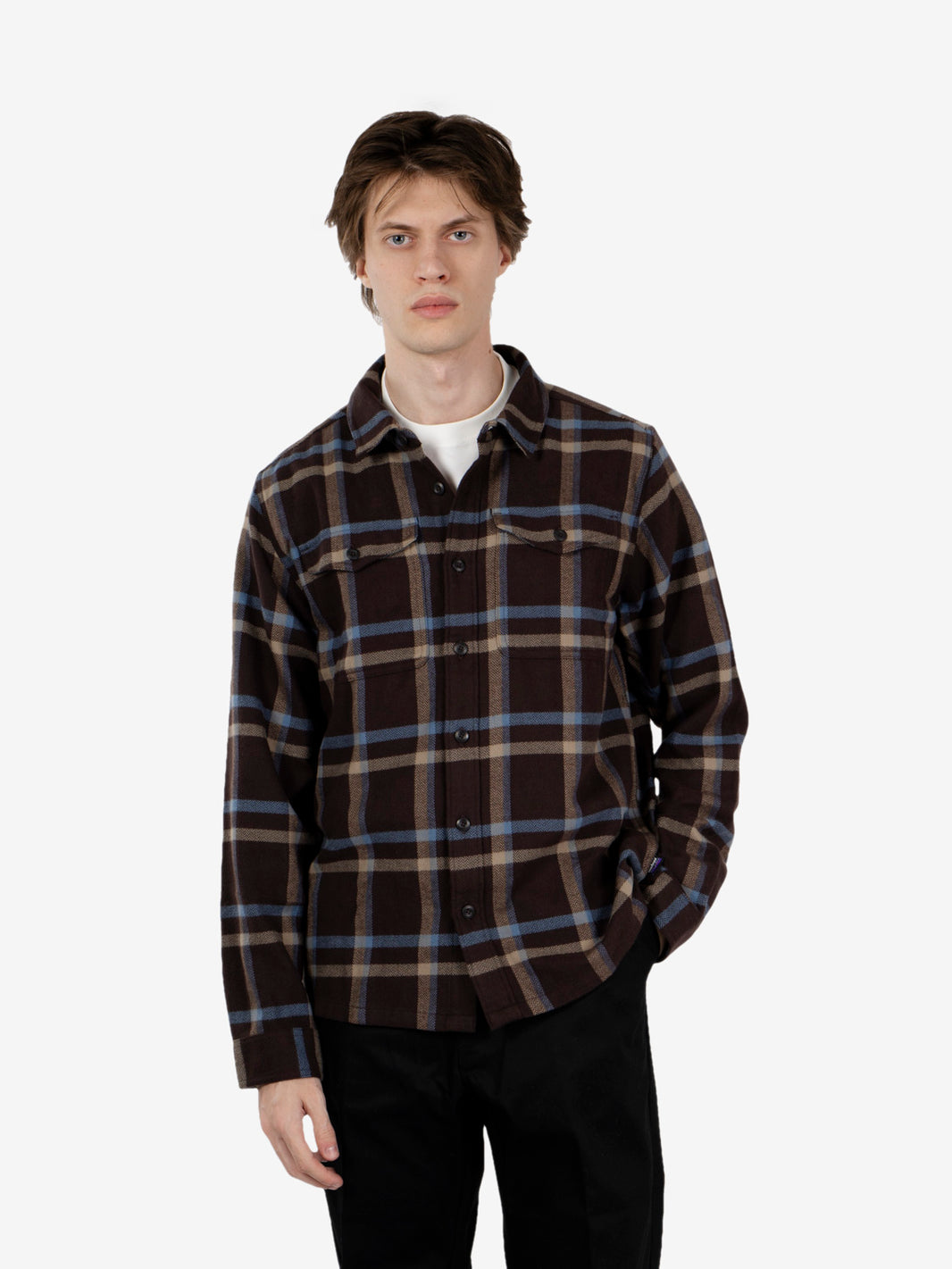 M'S Fjord Flannel shirt den brown