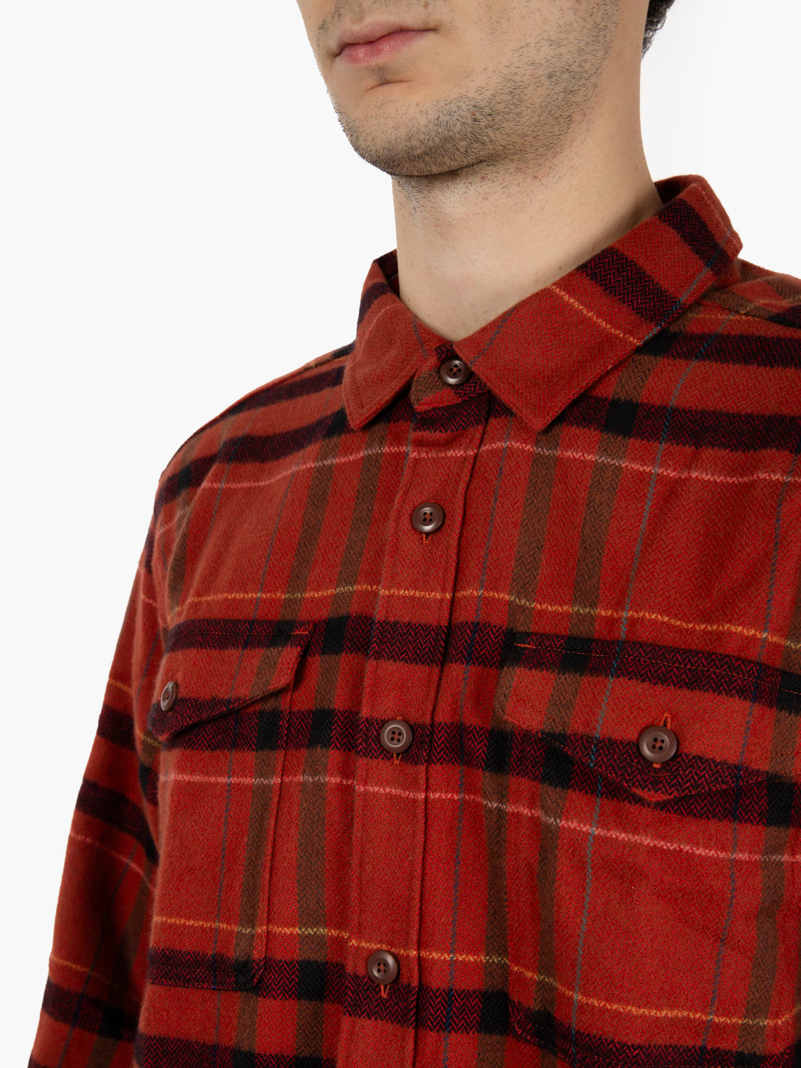 Patagonia - M'S Fjord flannel shirt king dried vanilla | STIMM