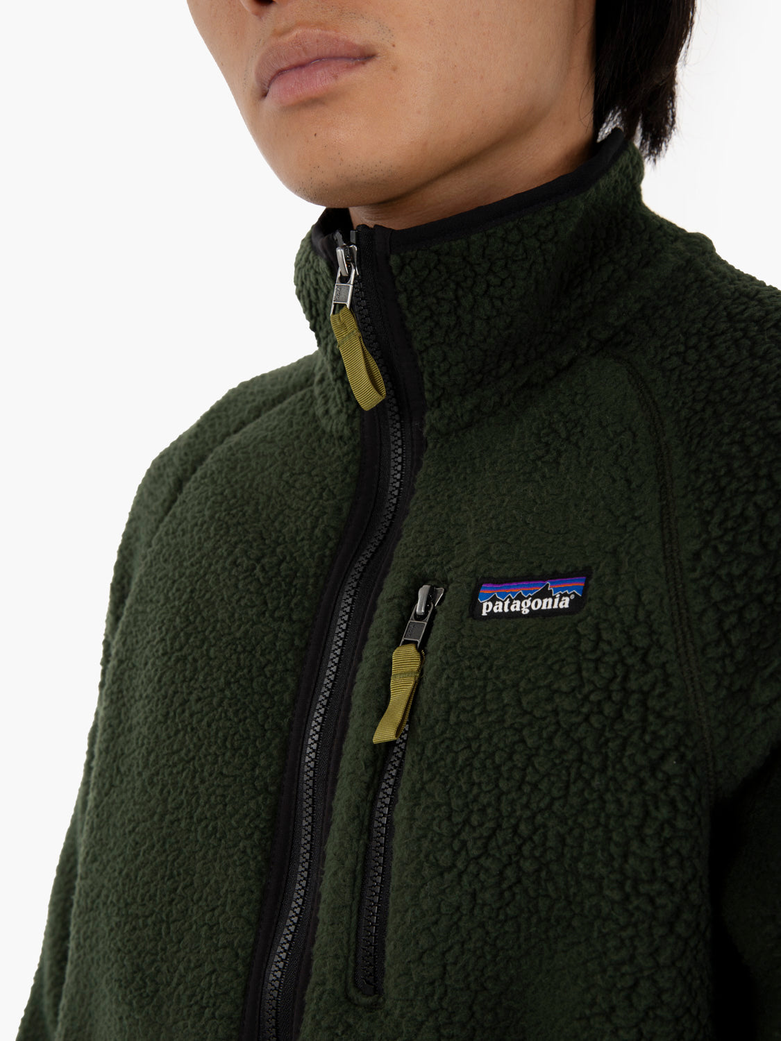 M'S Retro pile jacket old growth green