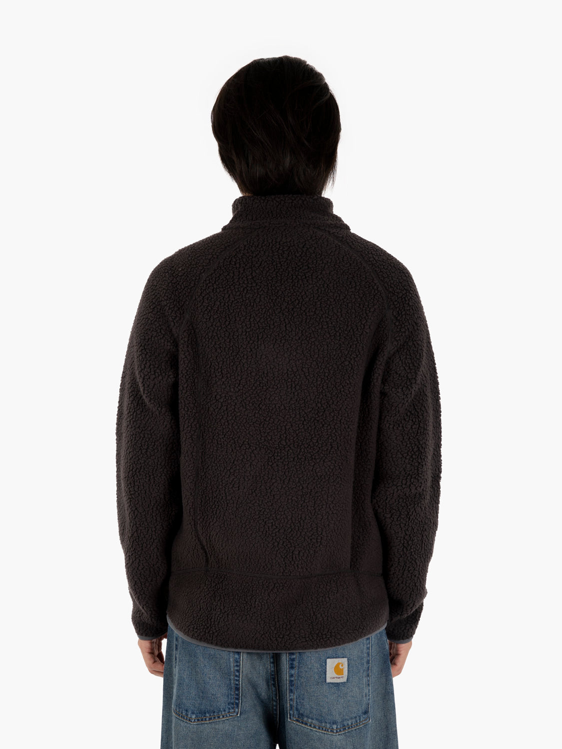 M'S Retro pile jaket black w / forge grey