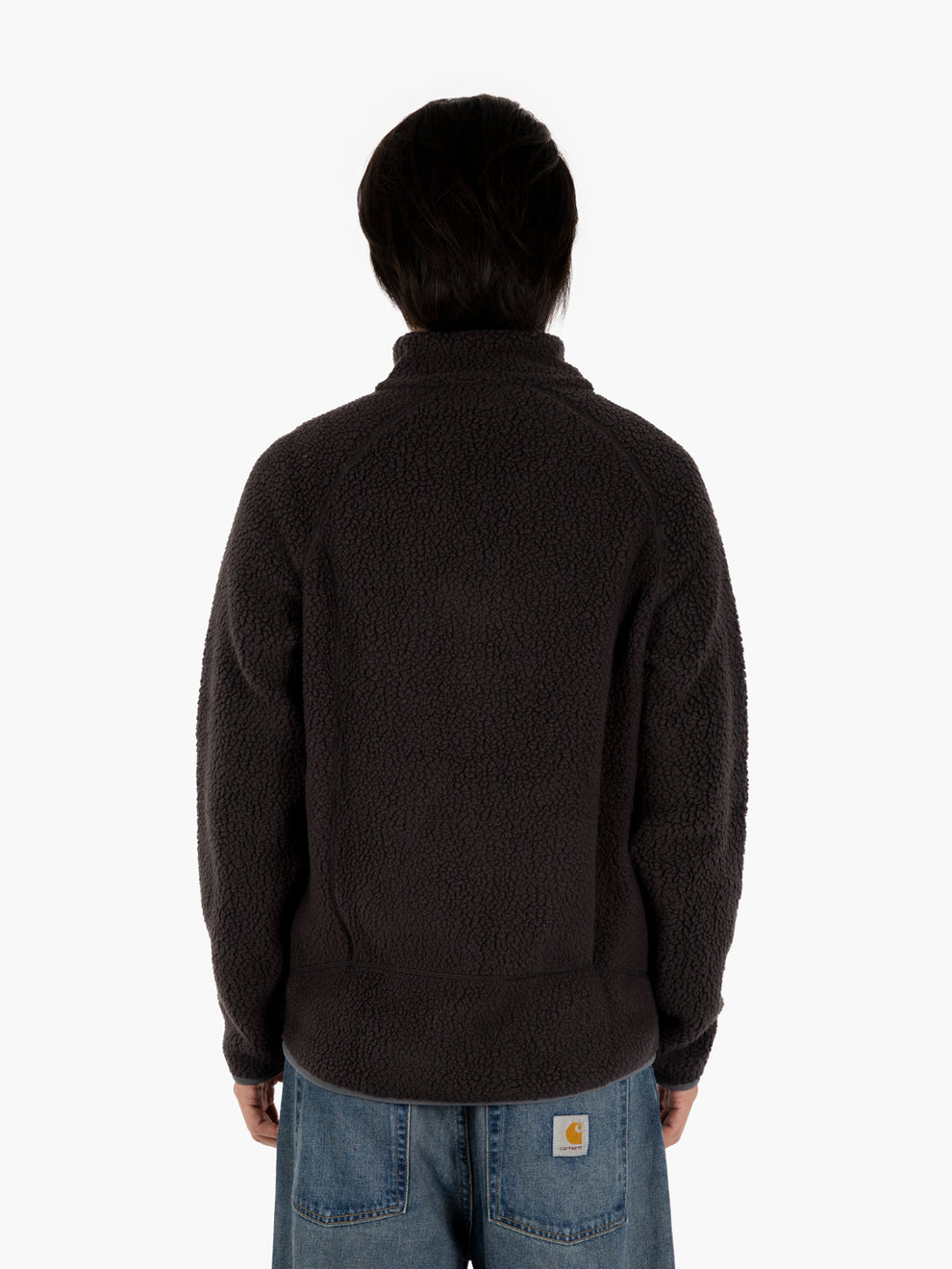 M'S Retro pile jaket black w / forge grey