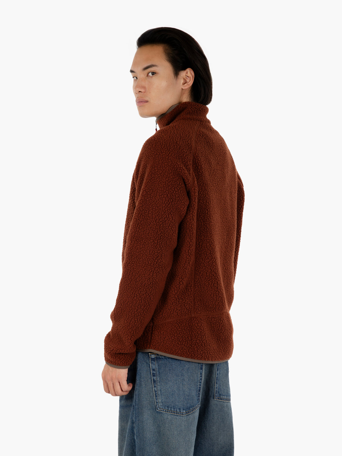 M'S Retro pile jaket dried vanilla