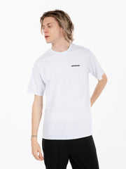 PATAGONIA - P-6 logo responsibli tee white