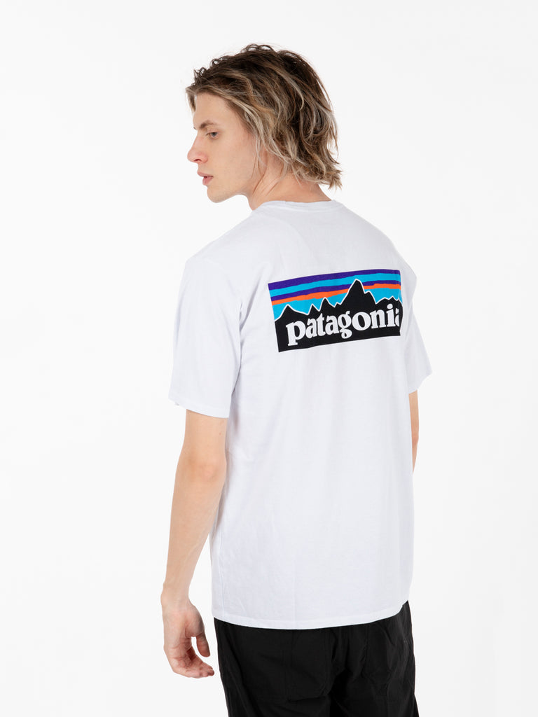 PATAGONIA - P-6 logo responsibli tee white