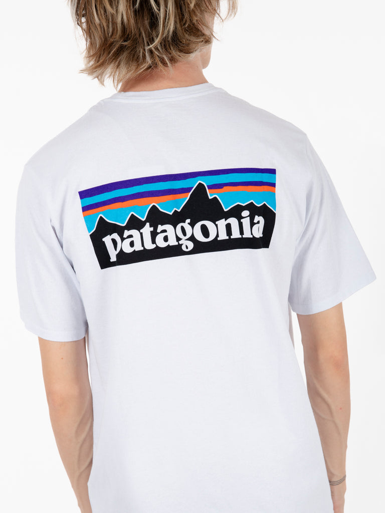 PATAGONIA - P-6 logo responsibli tee white