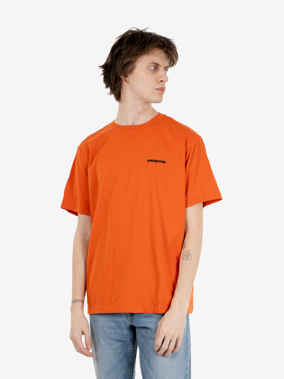 P-6 logo t-shirt coal orange