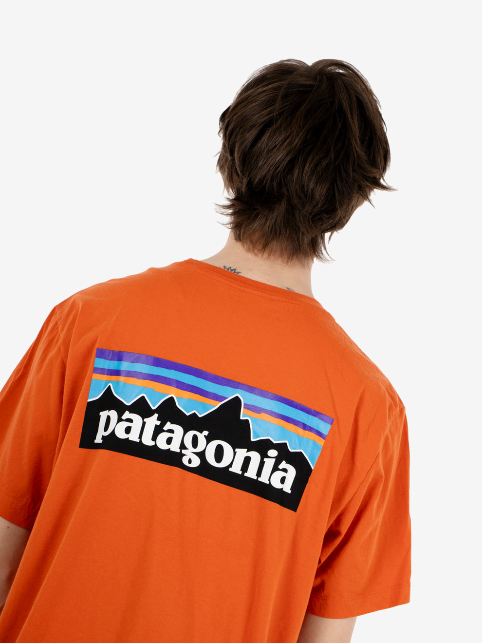 P-6 logo t-shirt coal orange
