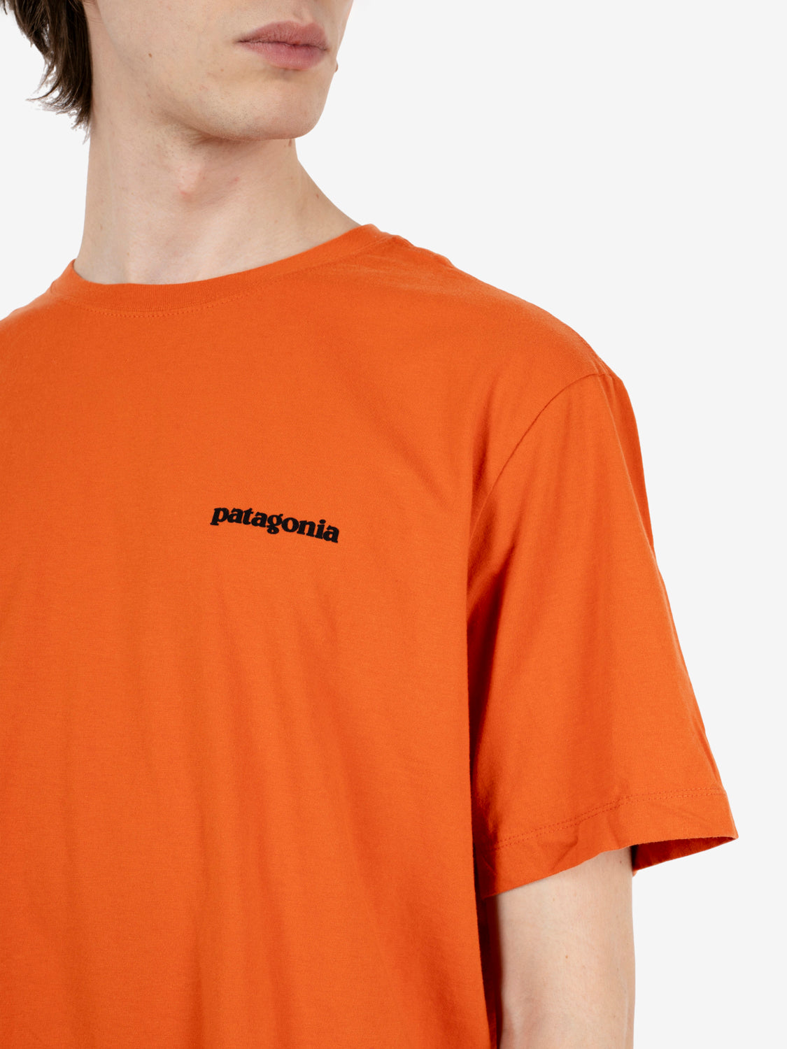P-6 logo t-shirt coal orange