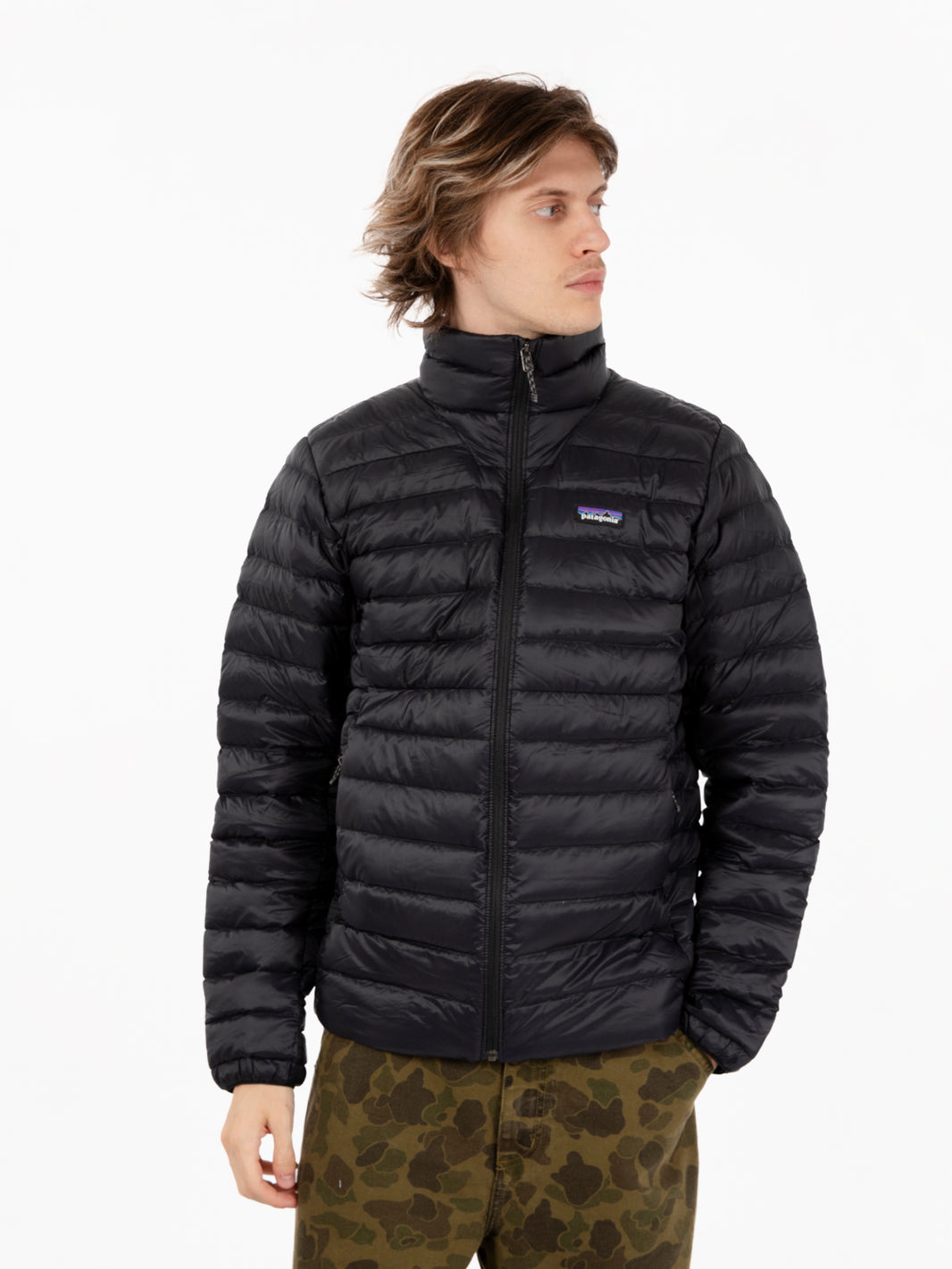 Men's Down Sweater black lightweight down jacket