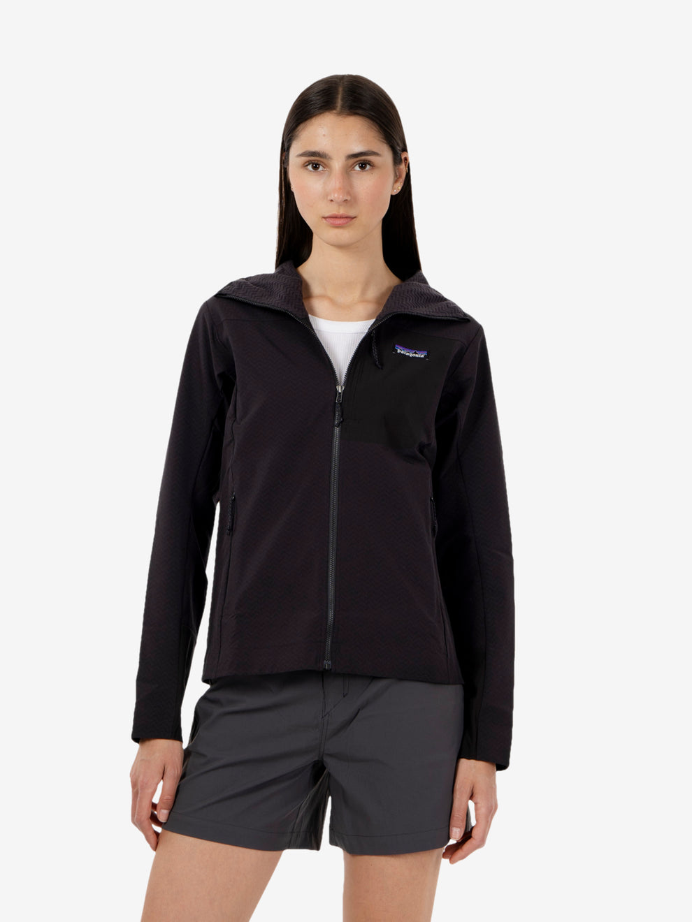 R1 Crossstrata hoody faded black