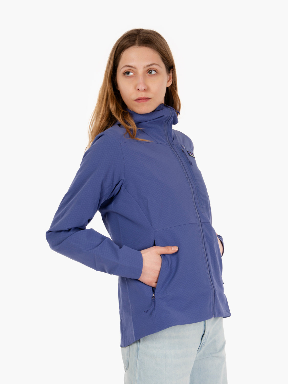 Patagonia W R1 CrossStrata hoody purple STIMM