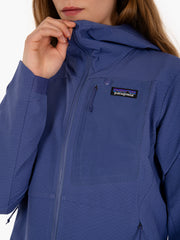 PATAGONIA - W R1 CrossStrata hoody purple