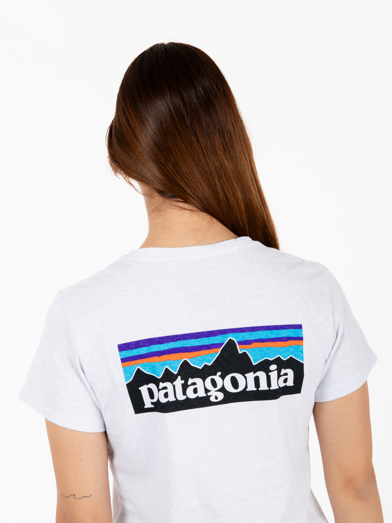 PATAGONIA - Women's P-6 Logo Responsibili-Tee white