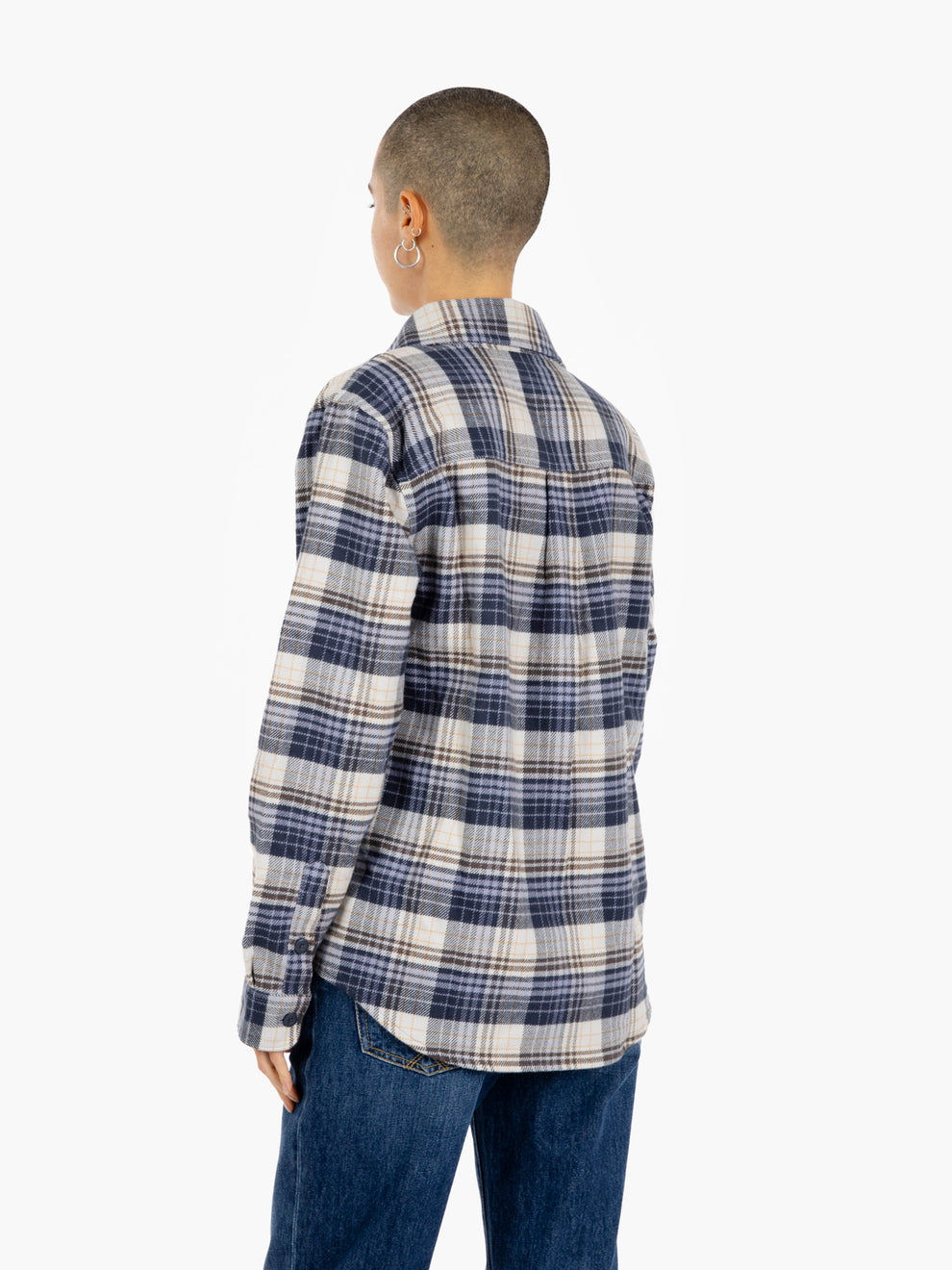 W'S Fjord Flannel shirt barnacle blue