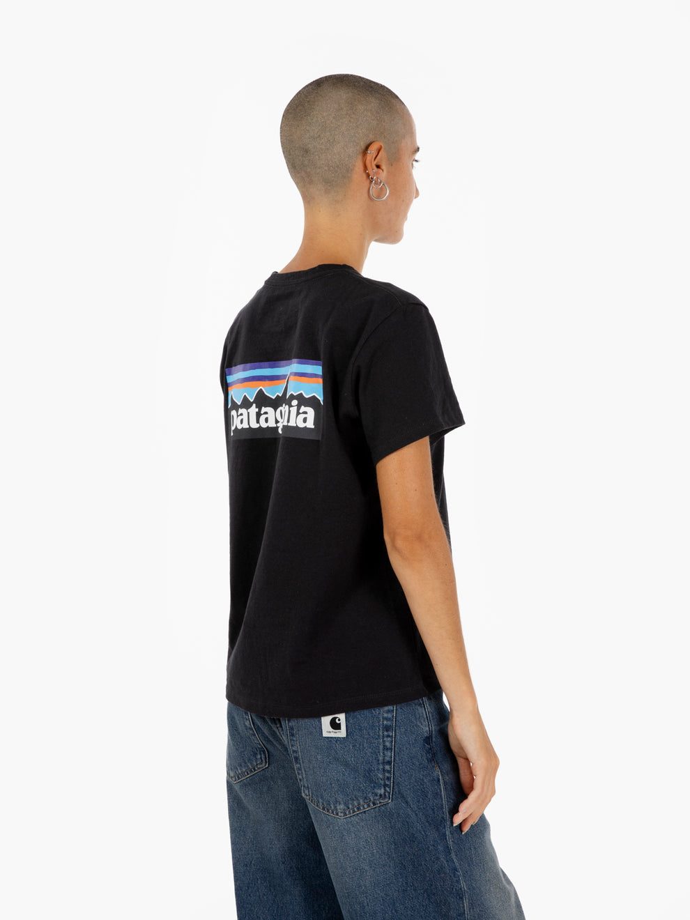 W'S P-& Logo Responsibli-tee black