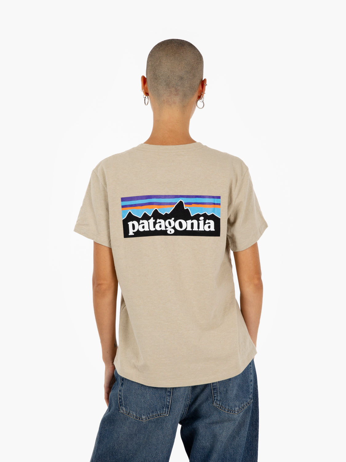 W'S P-& Logo Responsibli-tee pumice
