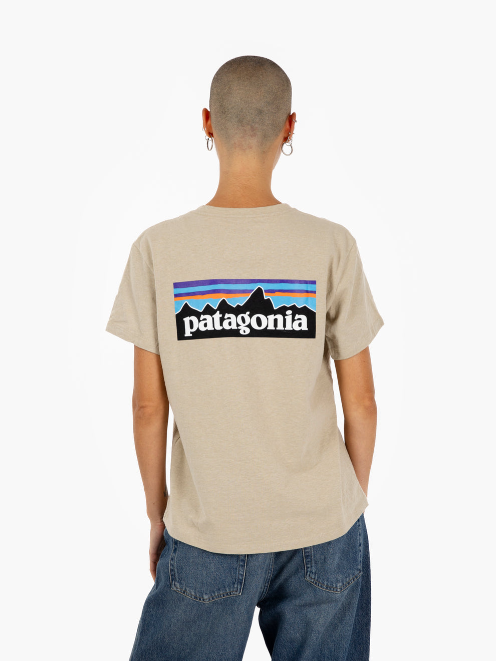 W'S P-& Logo Responsibli-tee pumice