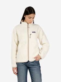 W'S Retro pile jacket natural
