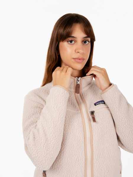 W's retro pile Jacket rosa