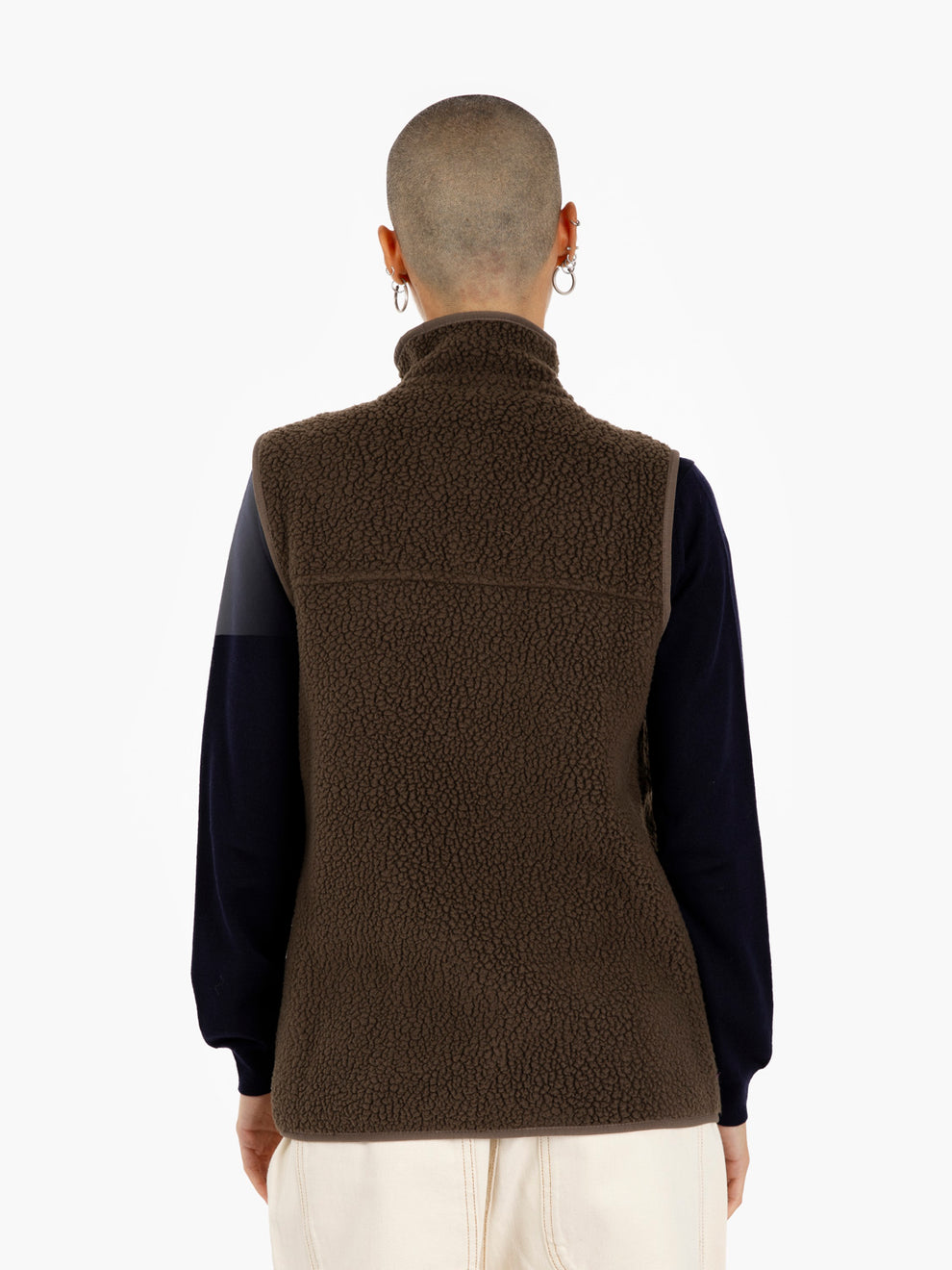 W'S Retro Pile Vest otter brown
