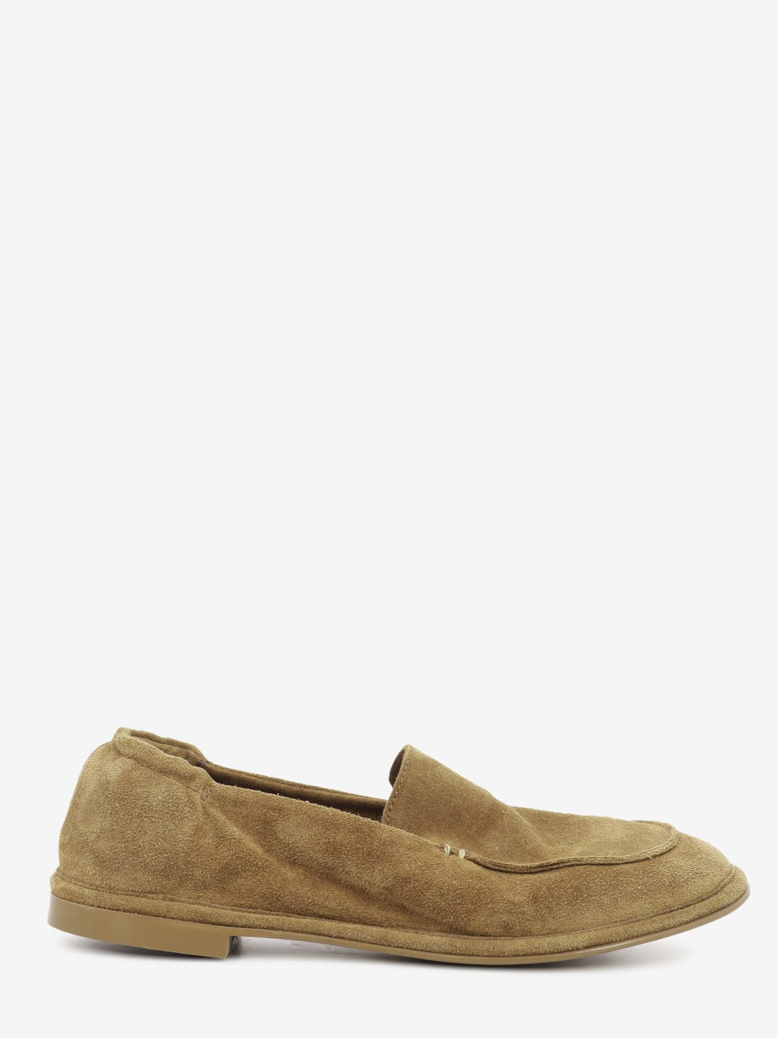 Cognac suede loafers