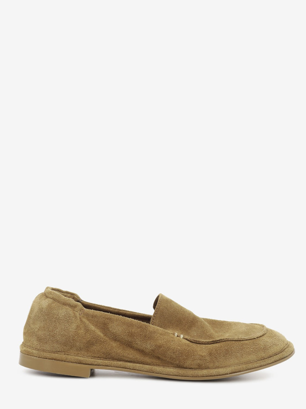 Cognac suede loafers