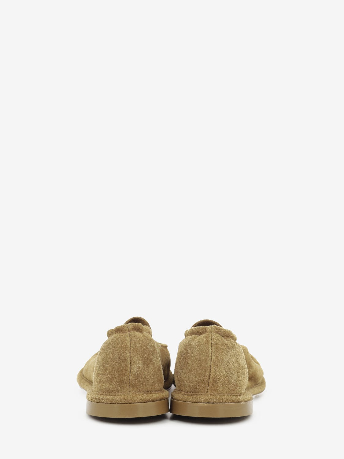 Cognac suede loafers