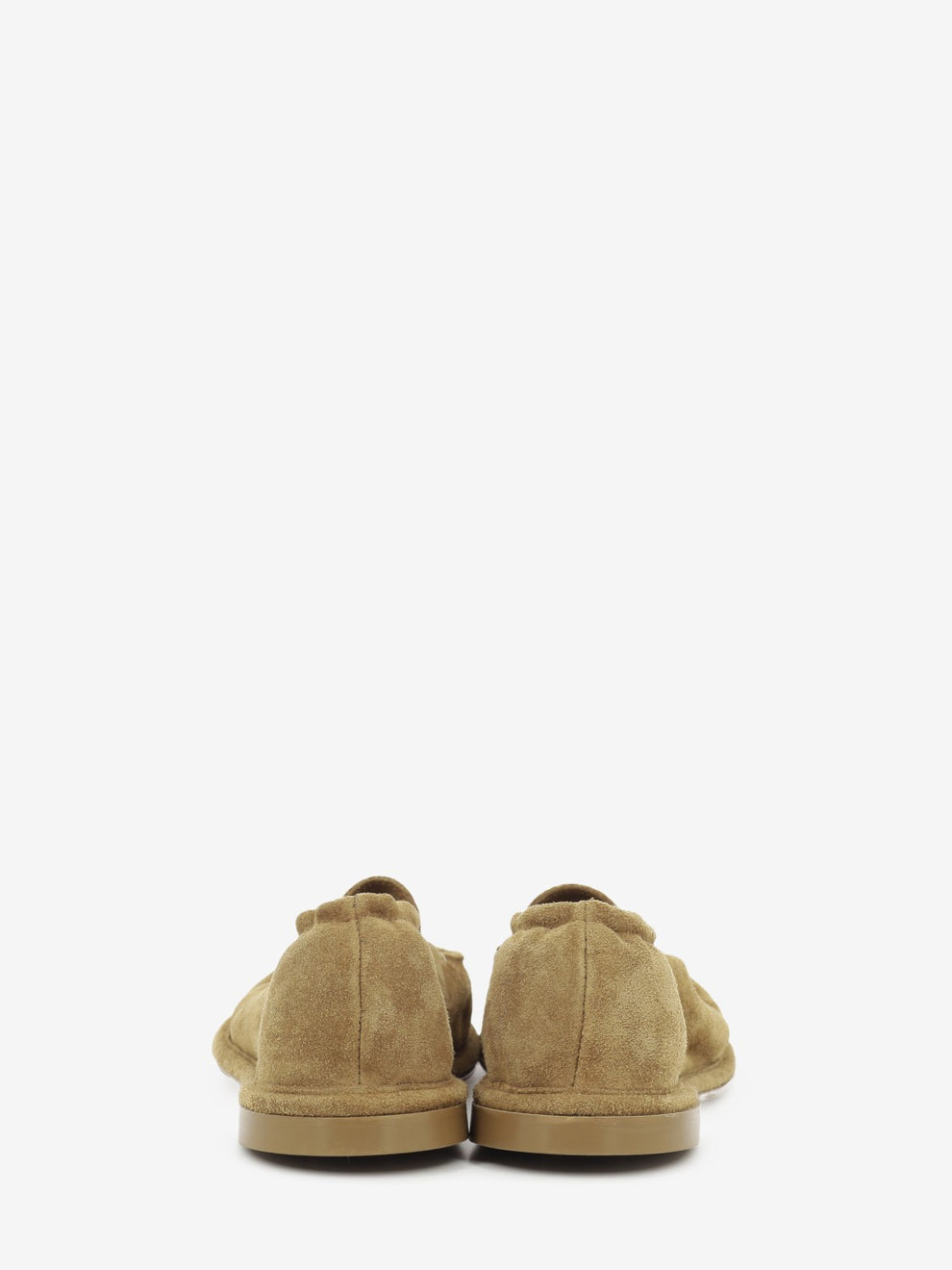 Cognac suede loafers