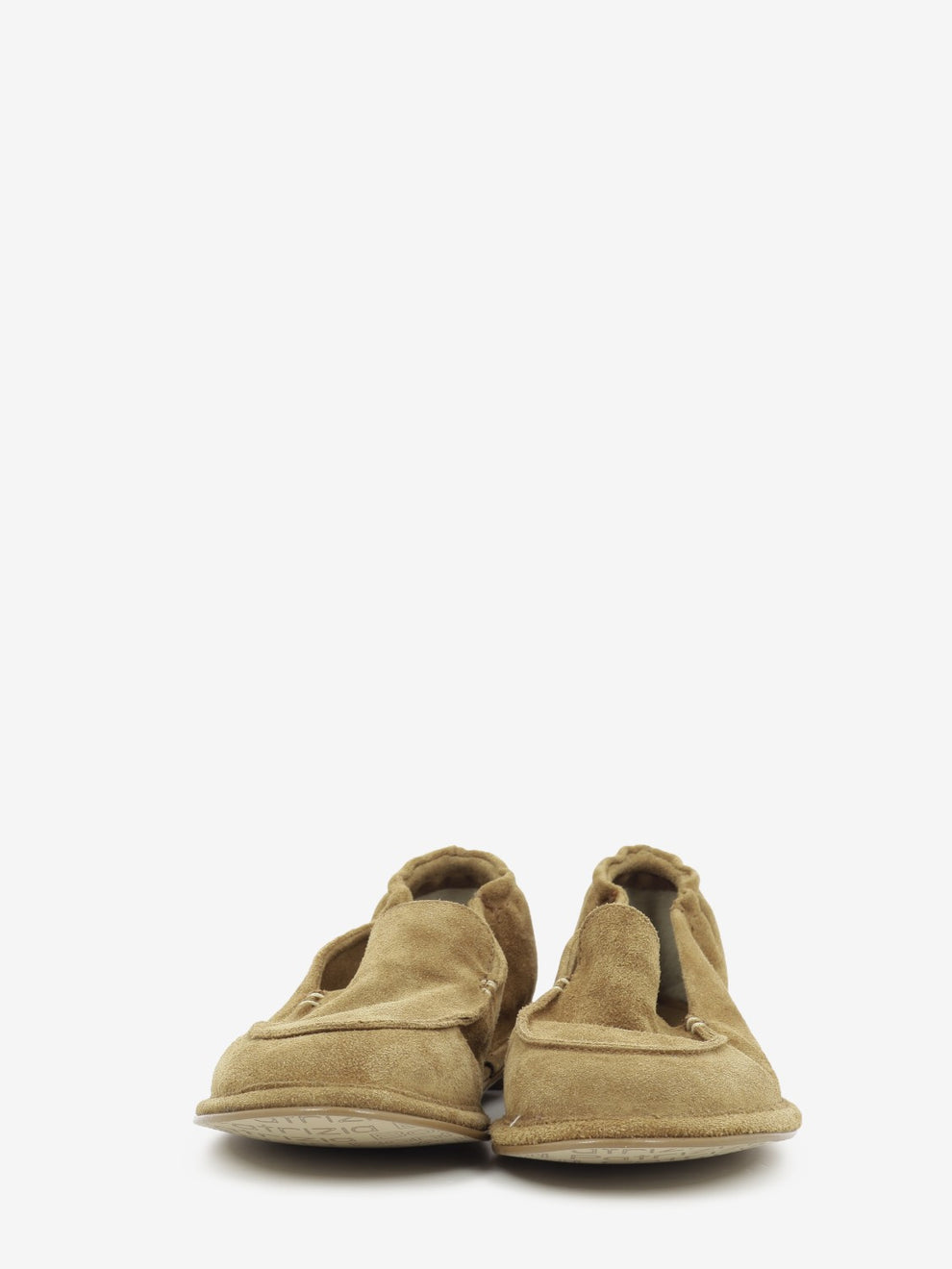 Cognac suede loafers