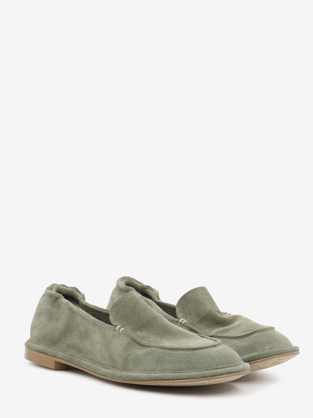 Military suede loafers