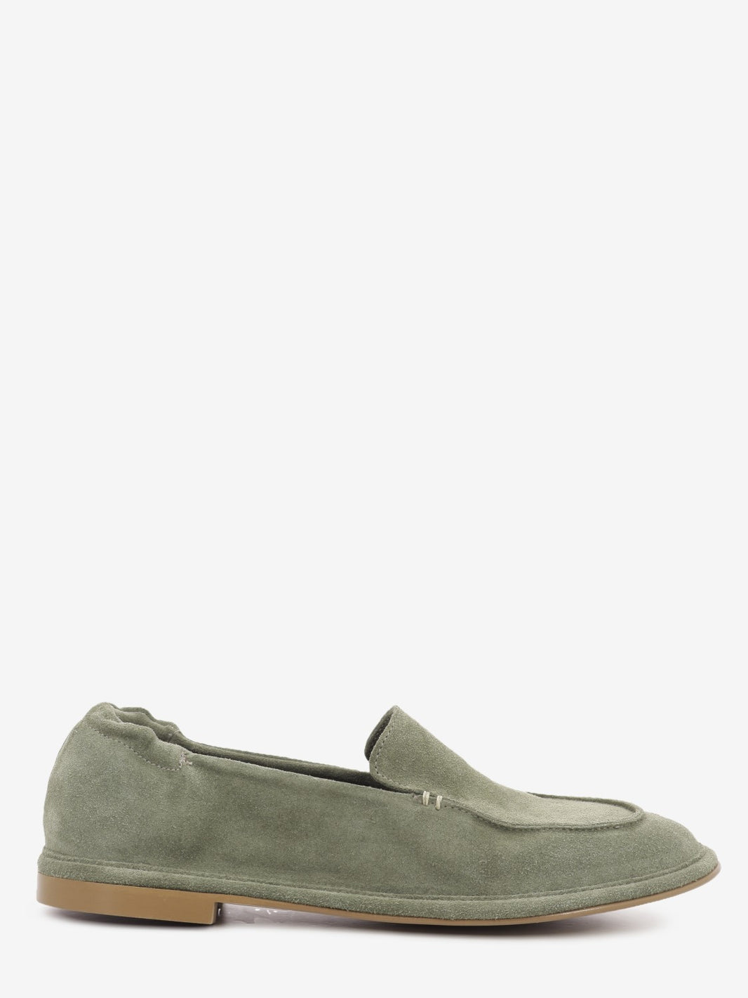 Military suede loafers