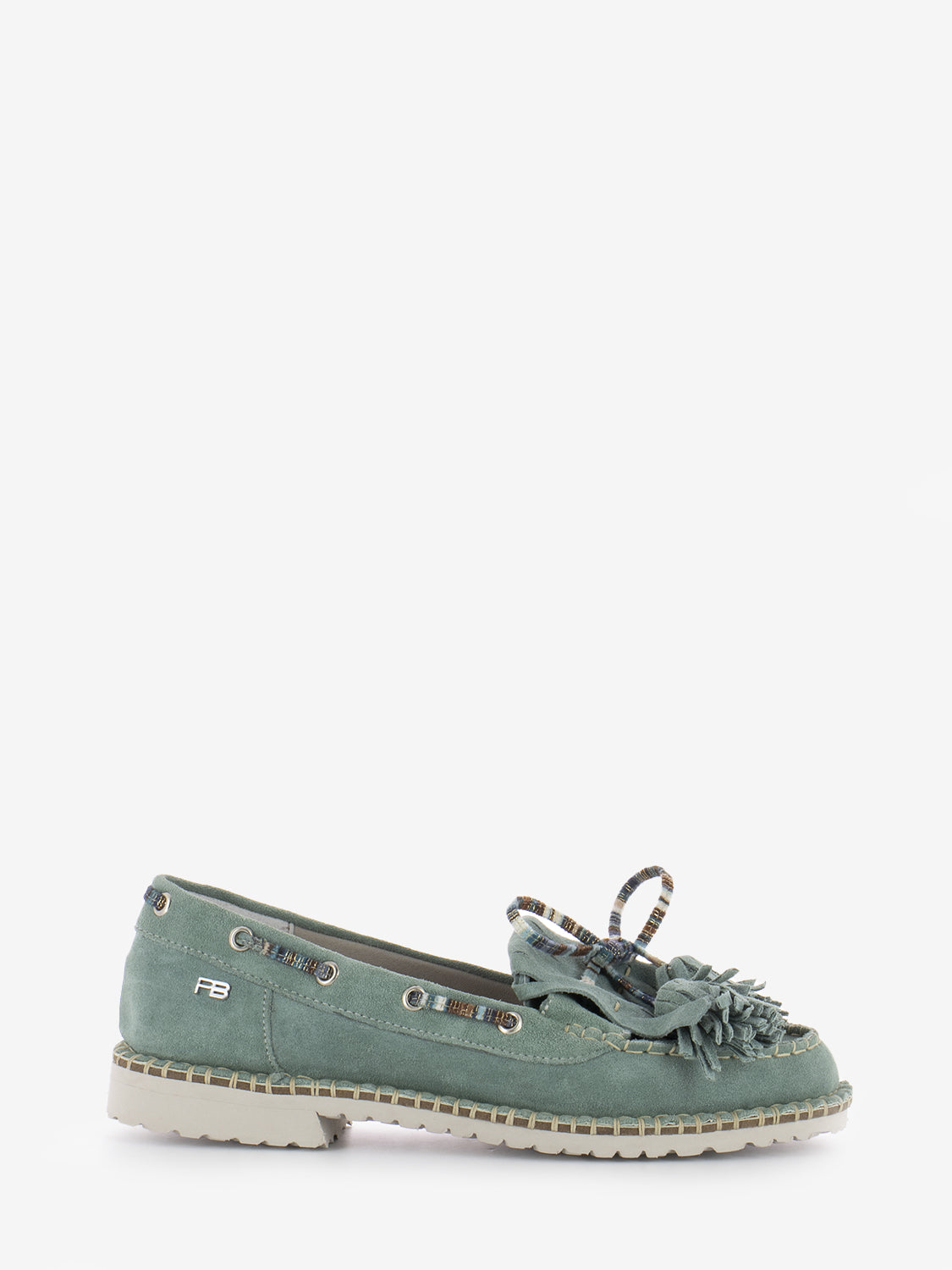 Mae suede river moccasins