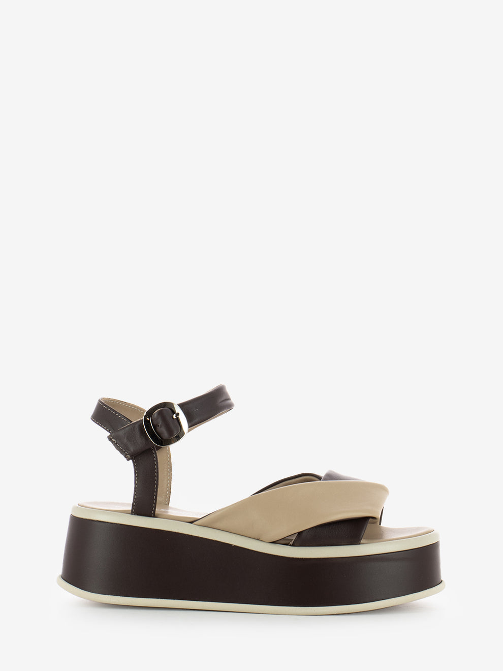 Sandali con zeppa Ranya dreamer choco / sand