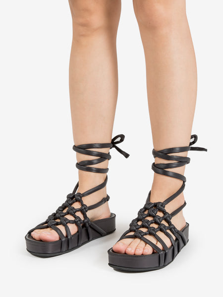Sandali Oska cotton neri