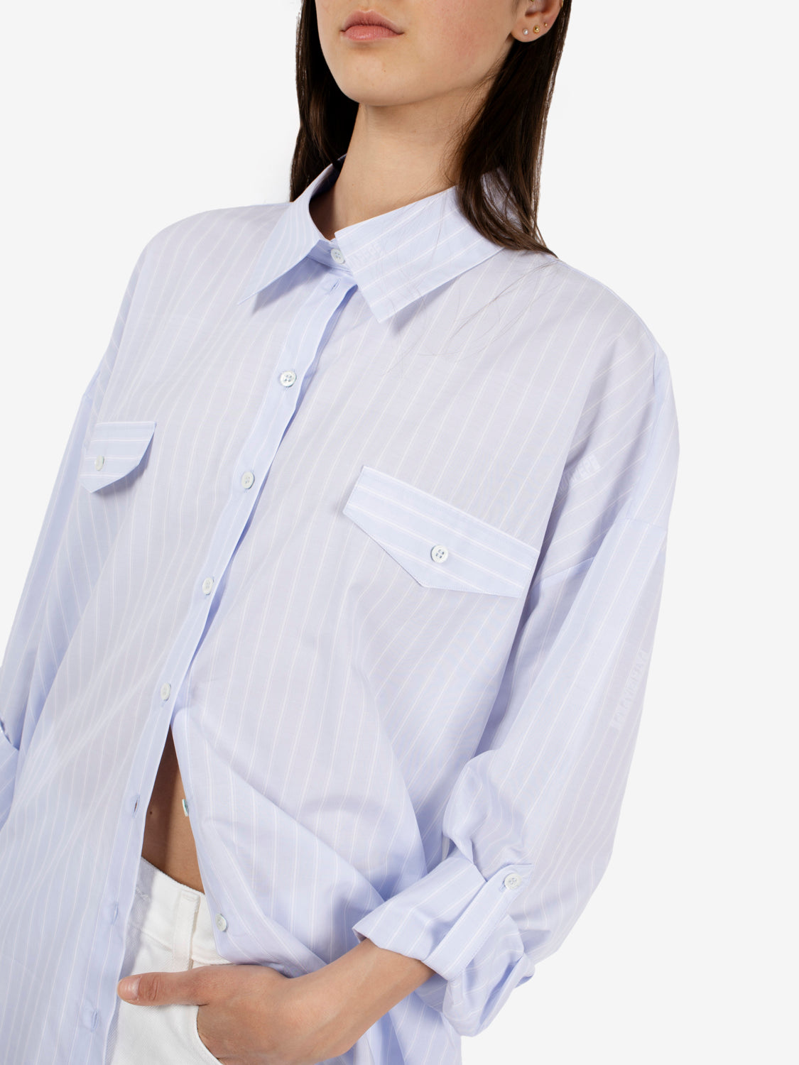 Abito chemisier sky stripes azzurra