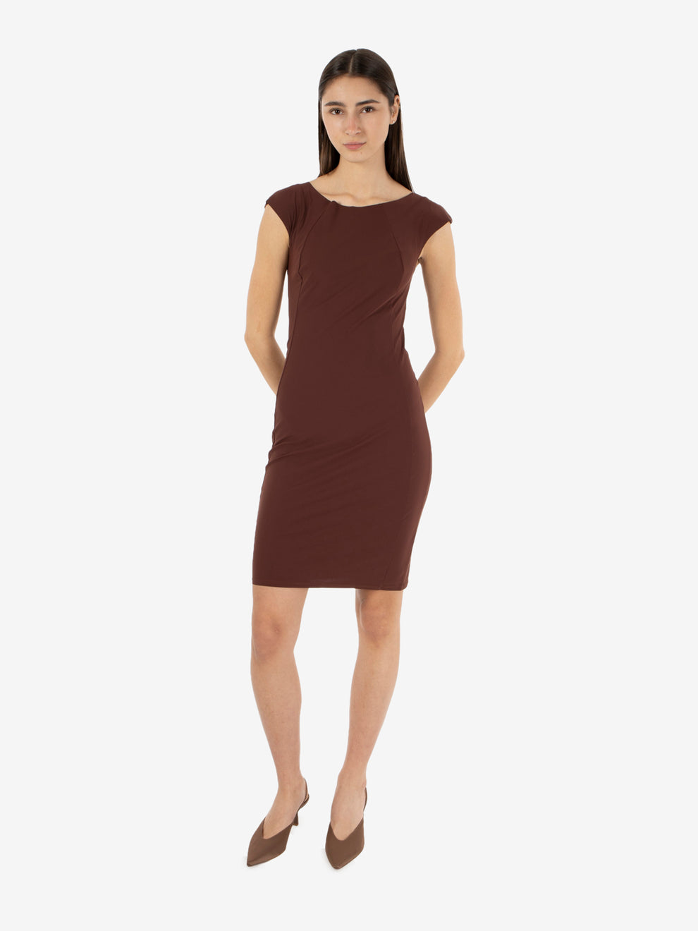 Abito corto sensitive wood brown