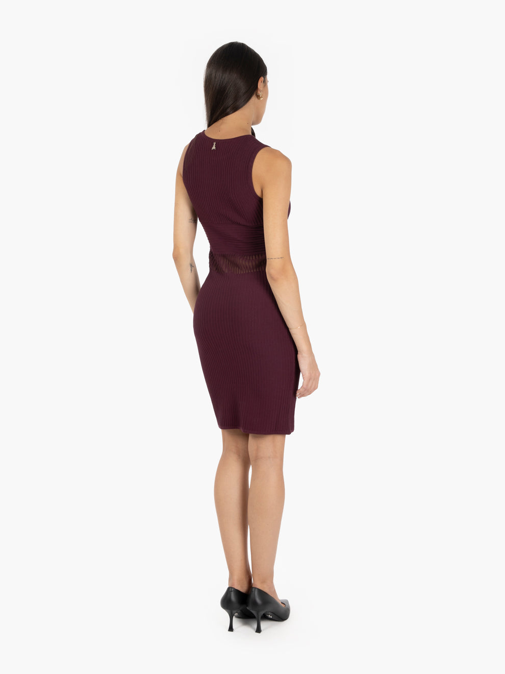 Abito corto smanicato purple