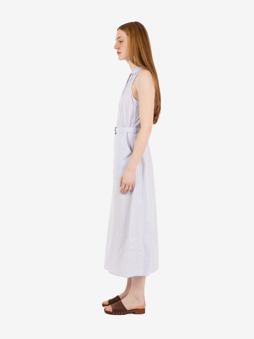 Abito midi sky stripes logo